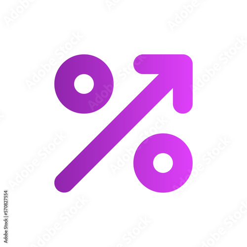 profit margin gradient icon