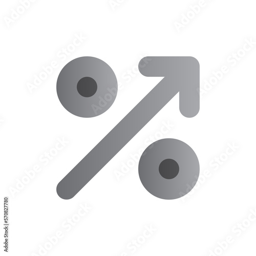 profit margin two tone gradient icon