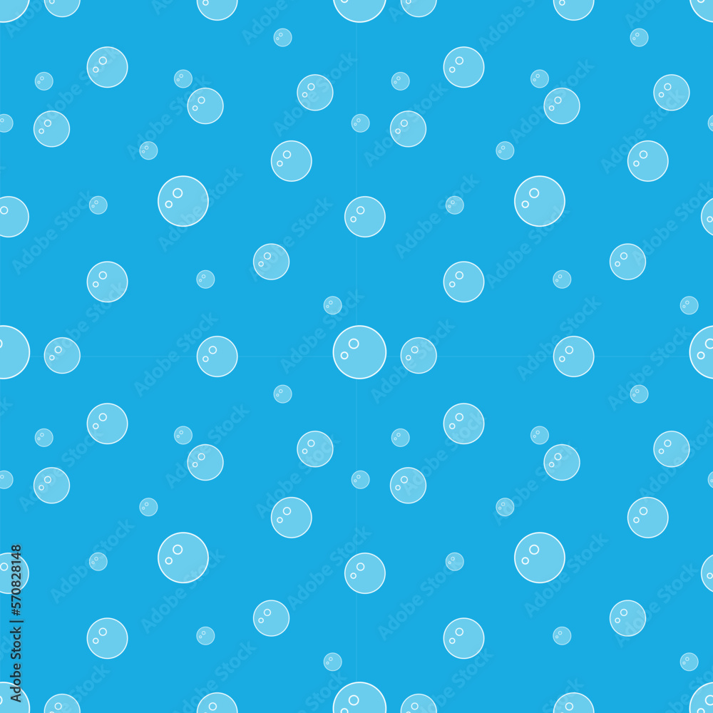seamless pattern with water  bubbles