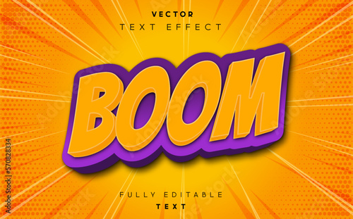 boom comic text effect
