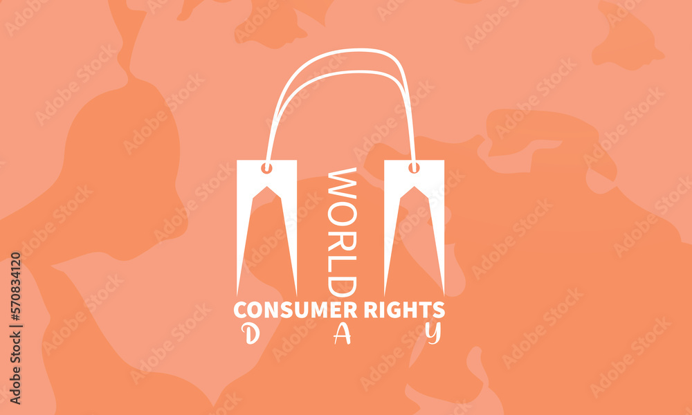 World Consumer Rights Day Vector Illustration. Suitable for greeting card poster and banner. 15 march