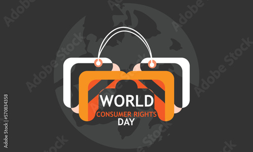 World Consumer Rights Day Vector Illustration. Suitable for greeting card poster and banner. 15 march