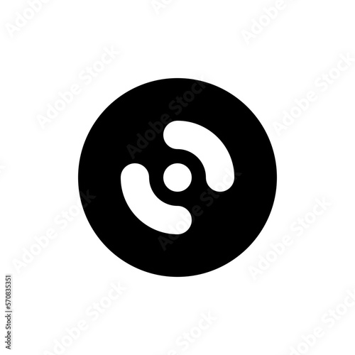 vynil glyph icon