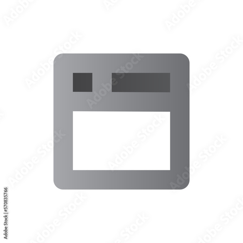 web page two tone gradient icon