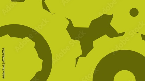 Yellow silhouettes background	