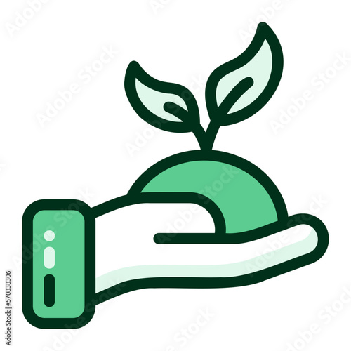 icon ecology replant illustration for web, app, infographic etc
