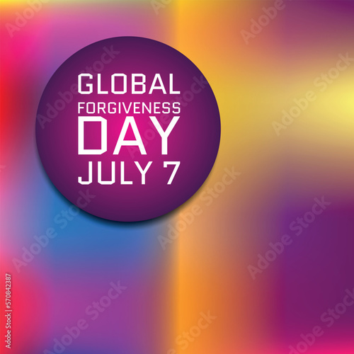 Global Forgiveness Day.Geometric design suitable for greeting card poster and banner