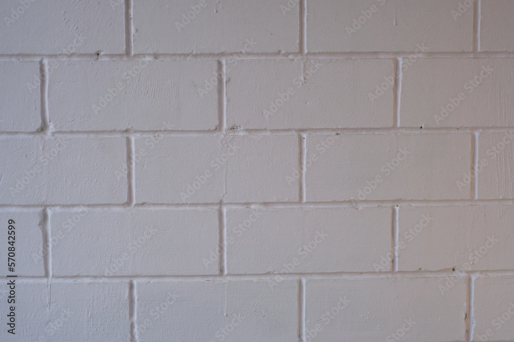 Naklejka premium White brick wall texture background 