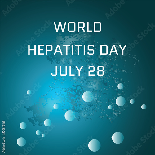 World Hepatitis Day . Geometric design suitable for greeting card poster and banner
