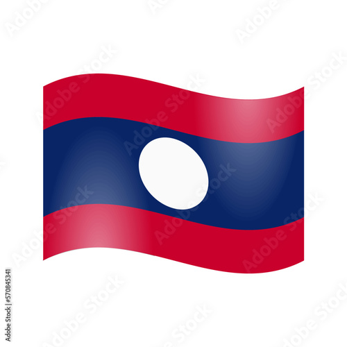 The national flag of Laos