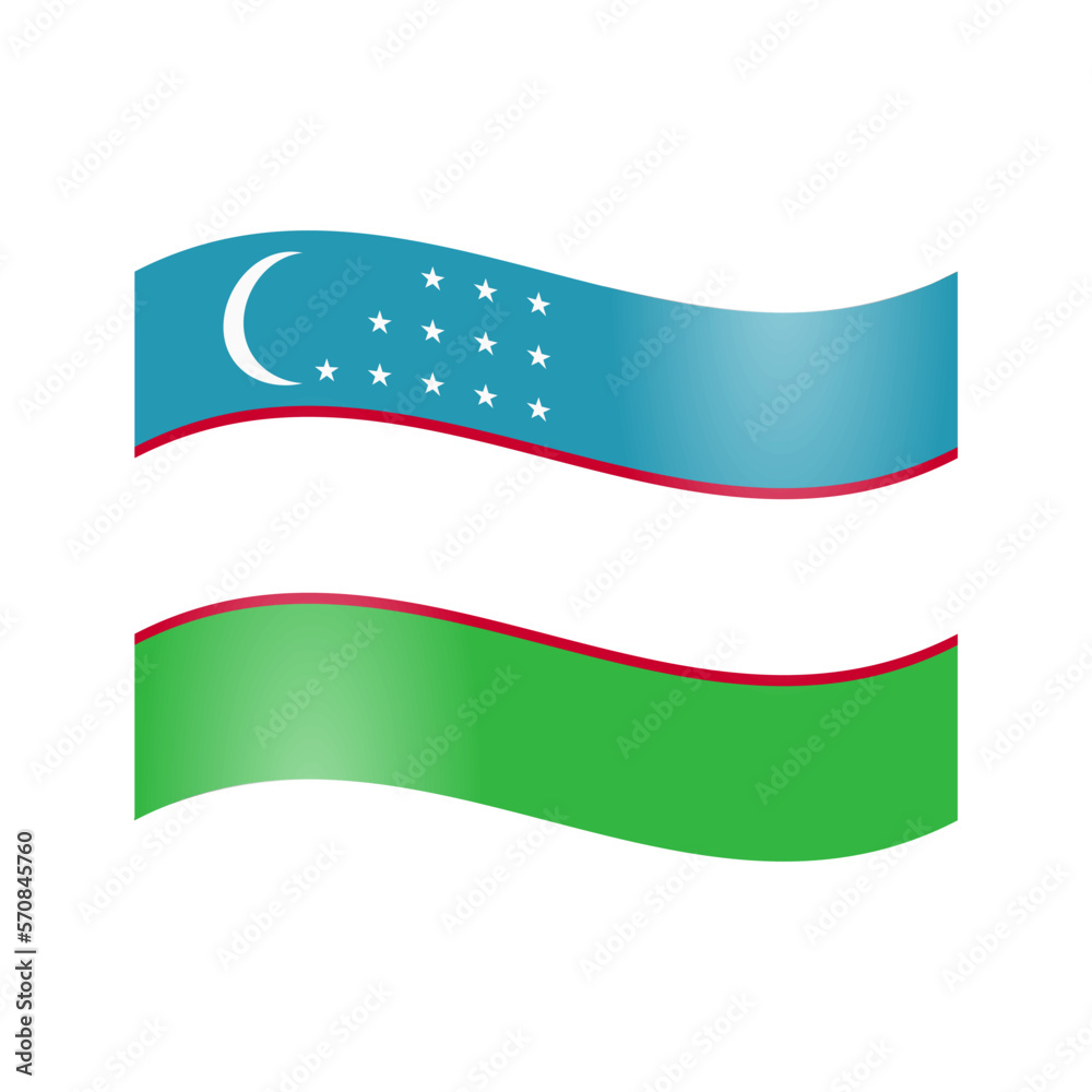 The State flag of the Republic of Uzbekistan The State flag of the Republic of Uzbekistan