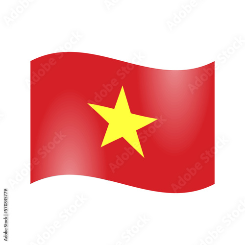 The national flag of the Socialist Republic of Vietnam