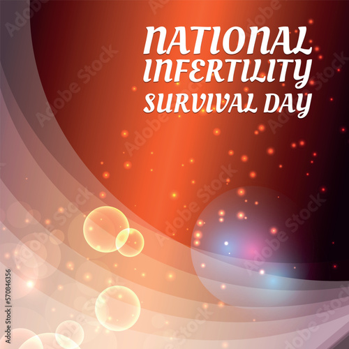 National Infertility Survival Day. Geometric design suitable for greeting card poster and banner