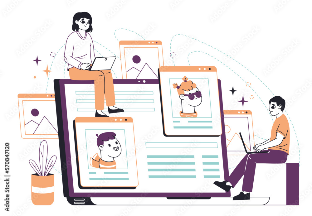 Digital crypto art. Non fungible token, cryptocurrency token, people selling and buying NFT. Crypto arts flat vector illustration on white background Digital crypto art. Non fungible token, cryptocurrency token, people selling and buying NFT. Crypto arts flat vector illustration on white background