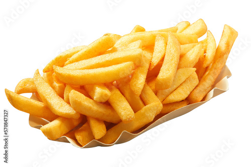 Leckere Pommes freigestellt photo