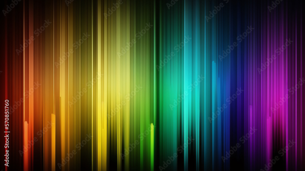 Rainbow Gradient Light Spectrum Background Wallpaper, Generative AI Illustration 