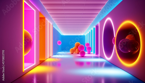 Illustration Background for Advertising and Wallpaper in 80s Retro and Pop Art Scene in Decorative Concept 
