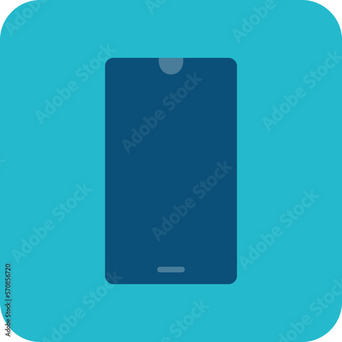 Smart Phone Multicolor Round Corner Flat Icon