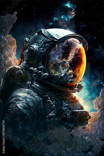astronaut in space