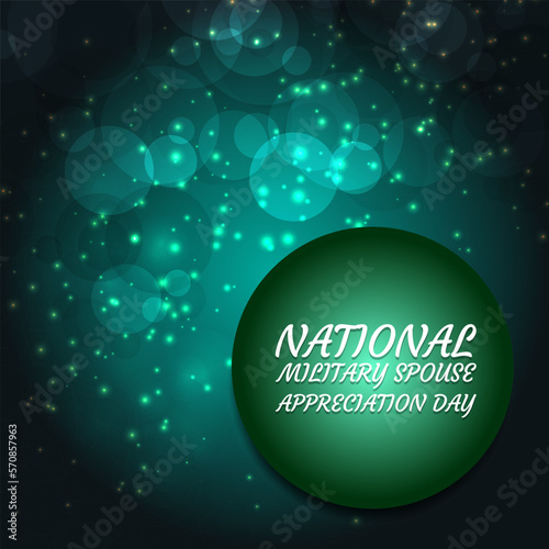 National Military Spouse Appreciation Day . Geometric design suitable for greeting card poster and banner
