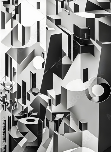 Abstract Composition. Generative AI.