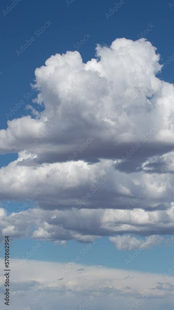 Vertical Video Developing Monsoon Thunderstorm in Sky Vertical Video Developing Monsoon Thunderstorm in Sky