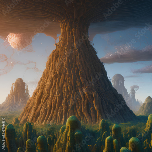 landscape in the desert
