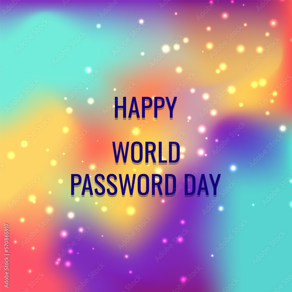 World Password Day. Geometric design suitable for greeting card poster and banner