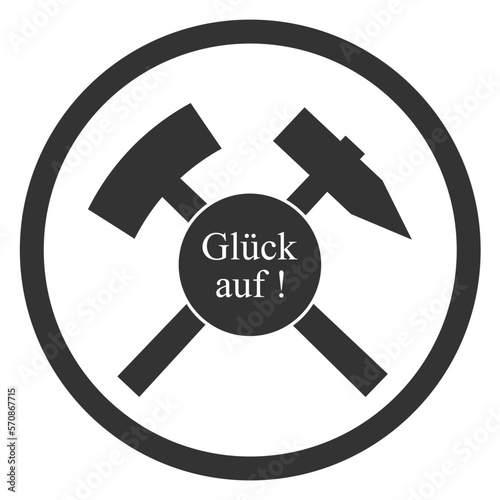 Glück auf! Bergbau-Symbol