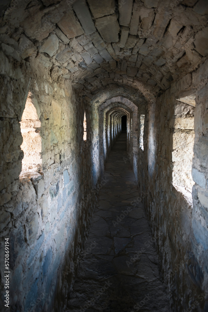 corridor of the old fortress