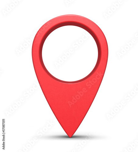 Internet location pin symbol. PNG file, cut out, with transparent backgound photo