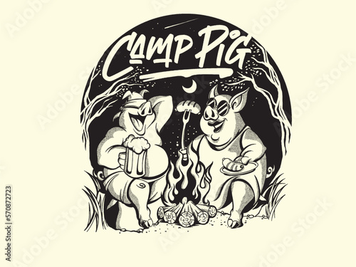 camping pig