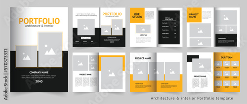 Portfolio or architecture portfolio design template