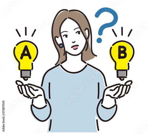 女性　若者　はてな　A案B案の二択