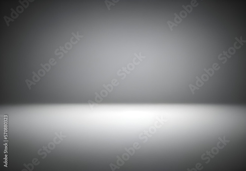 Empty dark abstract dark blue background, Rays of neon light in the dark, spotlights and and studio room with smoke float up interior texture for display products wall background. Generative AI
