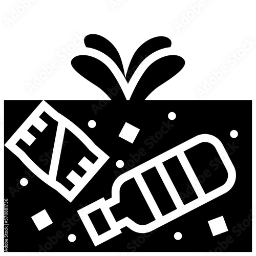 contaminate black solid icon