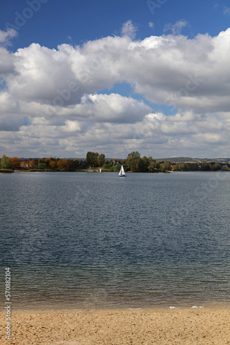 Artificial lake Kryspinow near Cracow, Poland