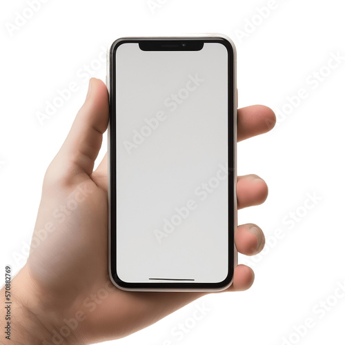 Hand Holding iPhone Phone, Mockup