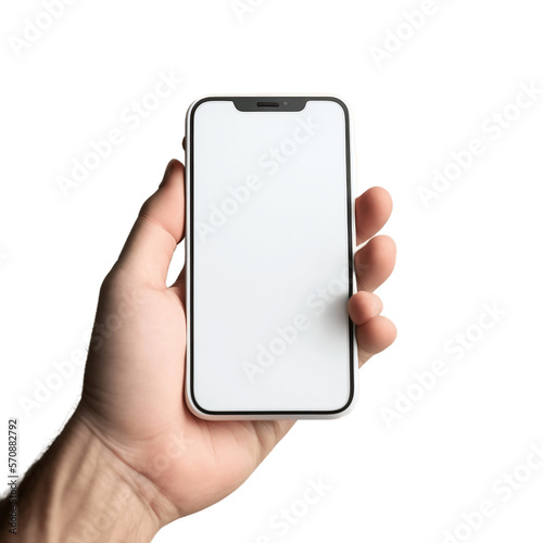 Hand Holding iPhone Phone, Mockup