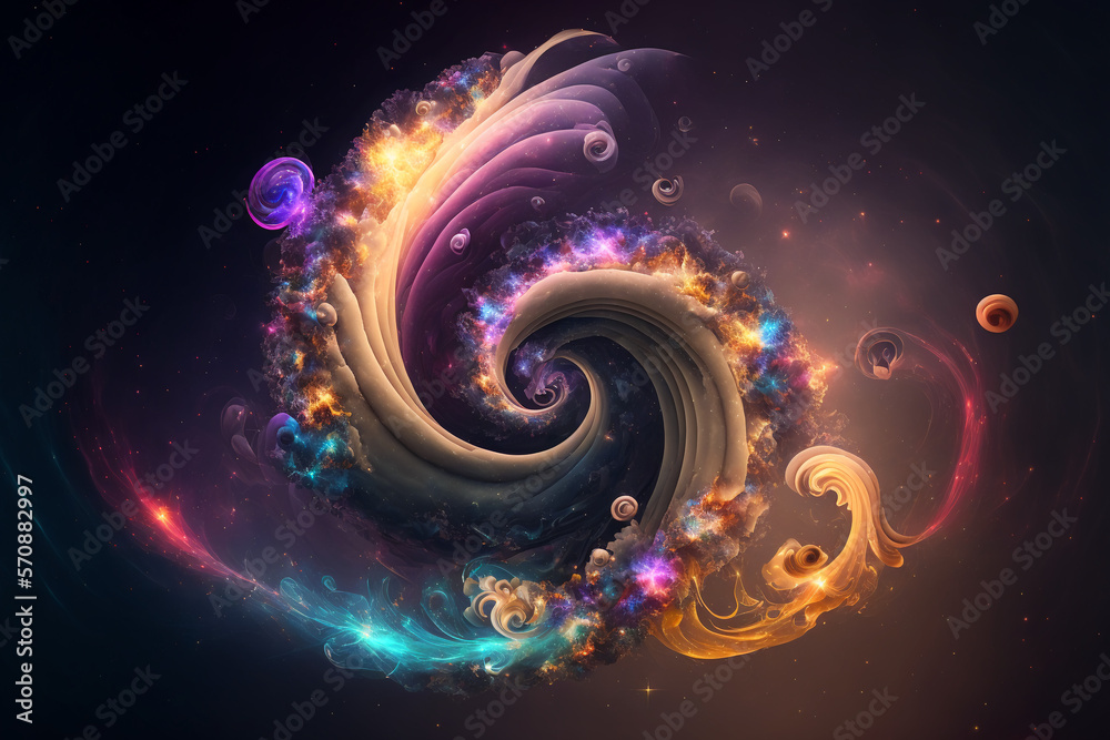 An abstract colorful background - Generative AI An abstract colorful background - Generative AI