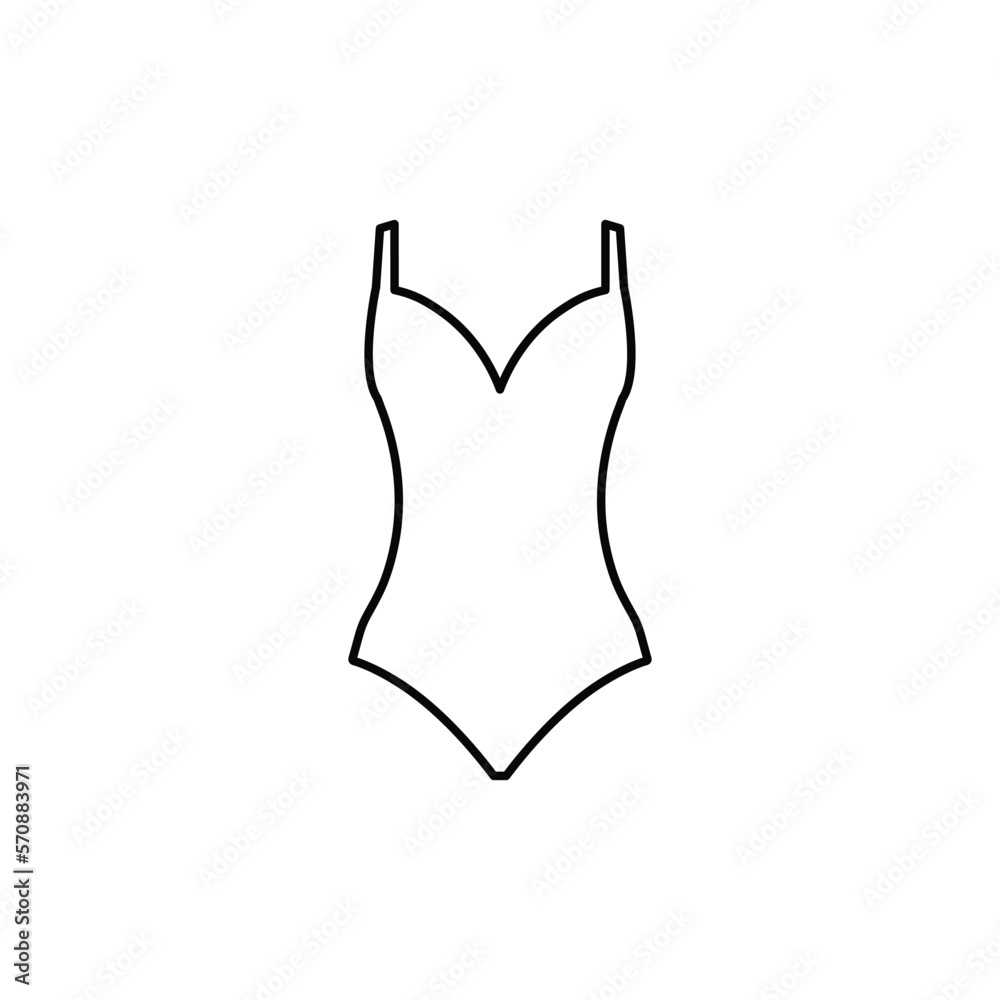 swimming suit icon - vector sign swimming suit icon - vector sign