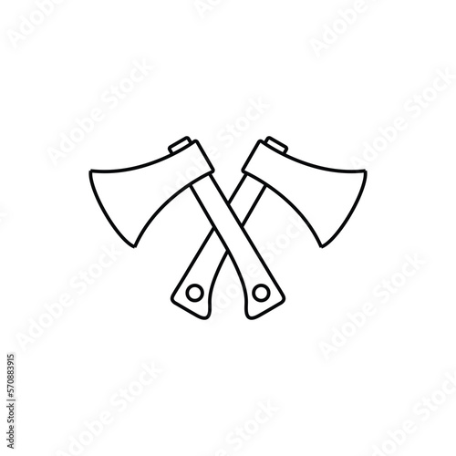 axe icon vector tool sign