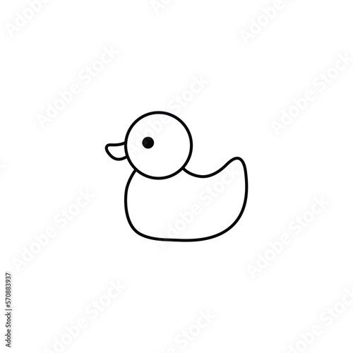 duck icvon vector baby symbol