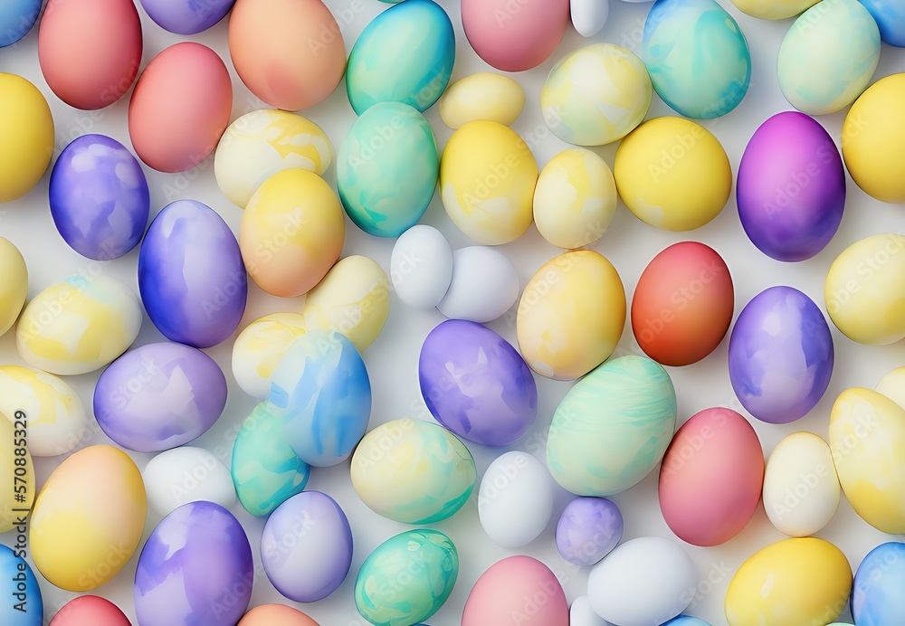 Seamless repeating pattern of Easter Eggs