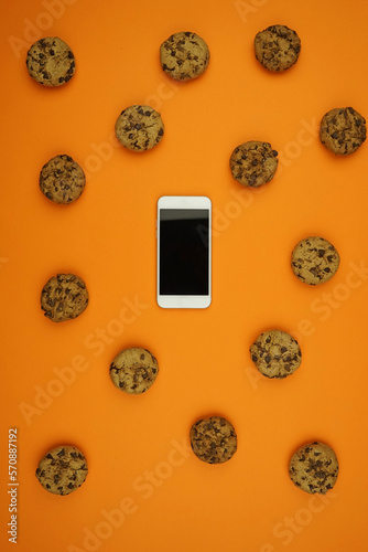 Handy mit Cookies