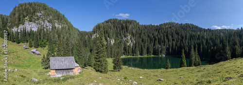 Summer in the Julian Alps - Jezerska Planina - lake and pastures