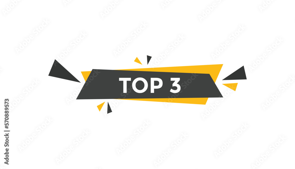 Top 3 button web banner templates. Vector Illustration
Top 3 button web banner templates. Vector Illustration