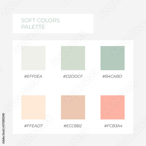 Nude pastel palette. Trendy pallete of color. Cozy color pallete. Swatch summer candy shade tone with hex code. Nft pastel colors. Super trendy color	
