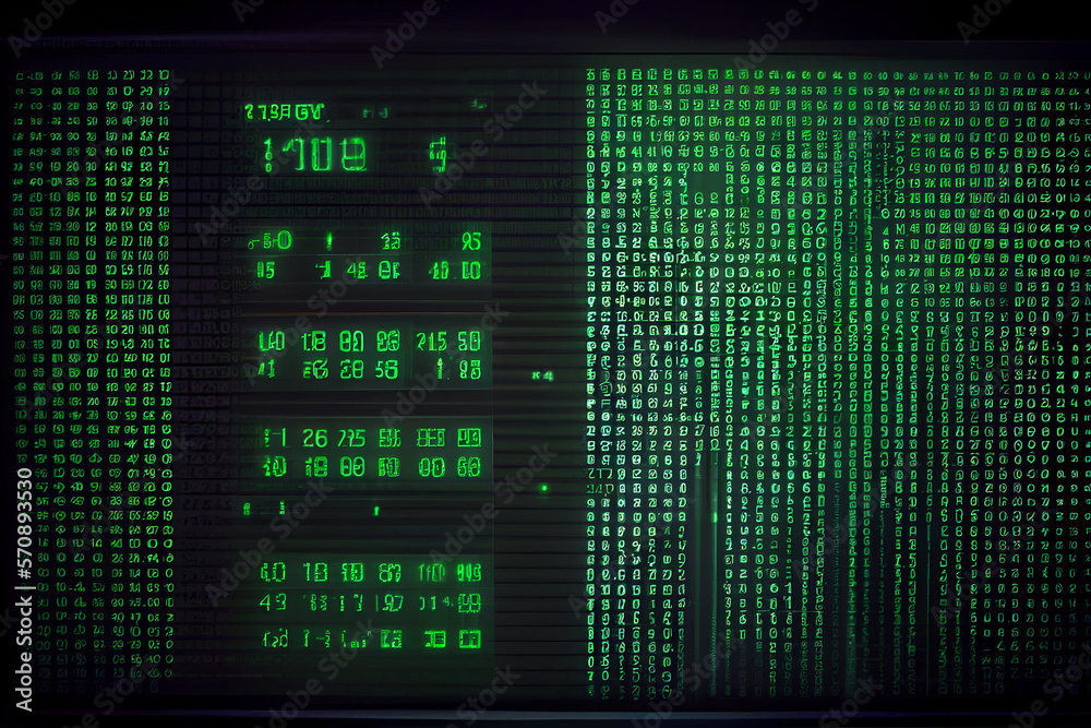 Digital binary code matrix background Digital binary code matrix background