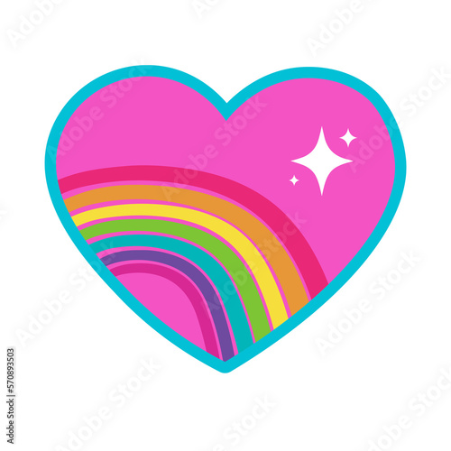 Rainbow heart 